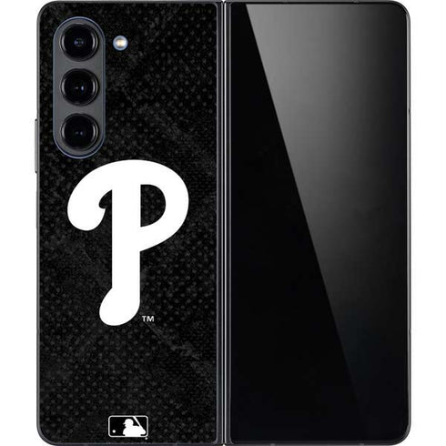 MLB Philadelphia Phillies Dark Wash Galaxy Z Fold5 5G Skin